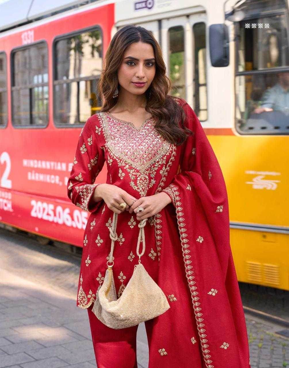 Simar silk Palazzo Ladies Silk Party Wear Dresses - MYLUXURY LANE ENTERPRISE